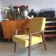 Yellow polish vintage chair 300-201