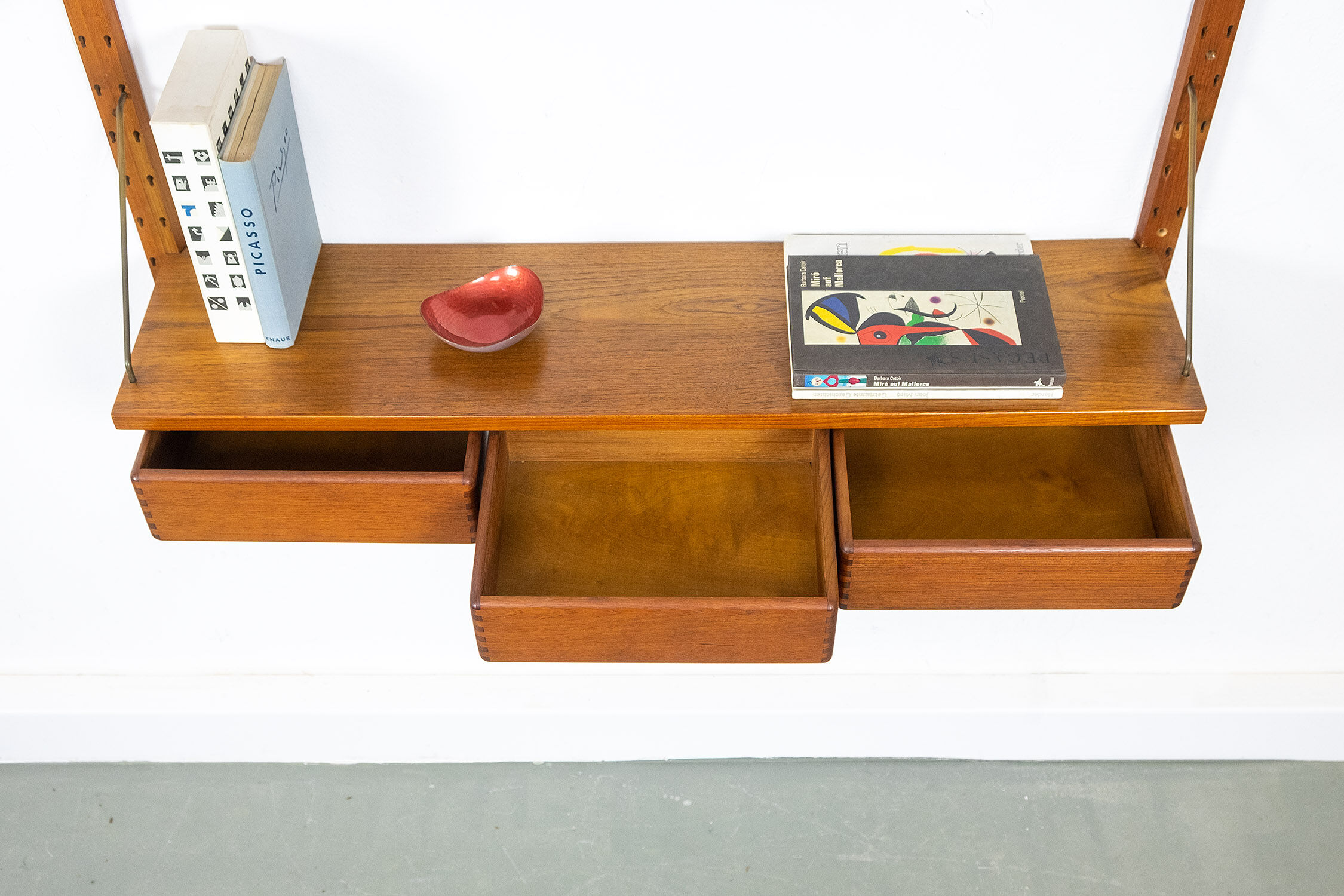 Wall Shelf with drawers by Sven Ellekaer for Albert Hansen, 1950s