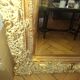 Grand miroir ancien monumental 185x145 bois doré glace biseautée style
