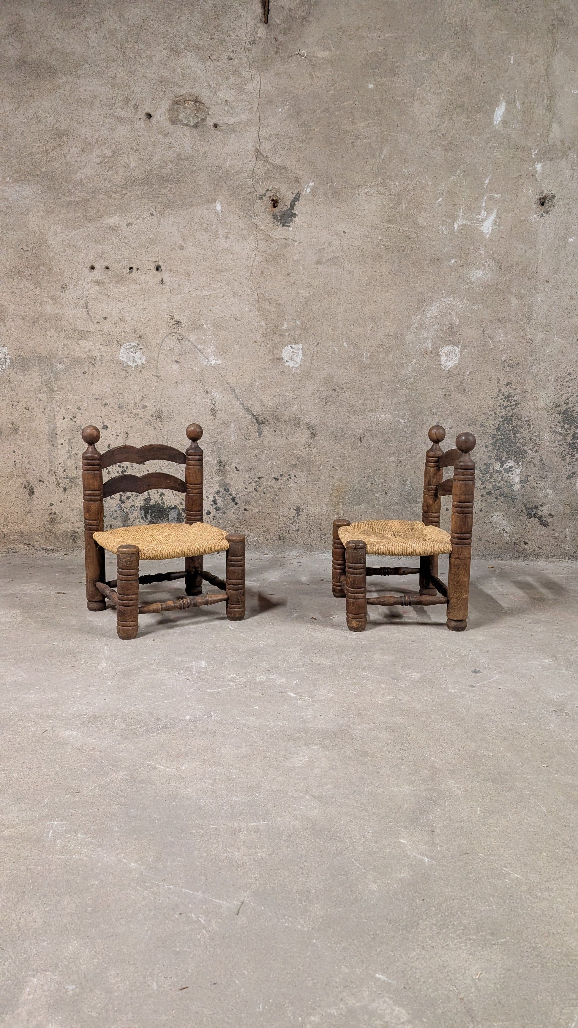 Pair of low chairs