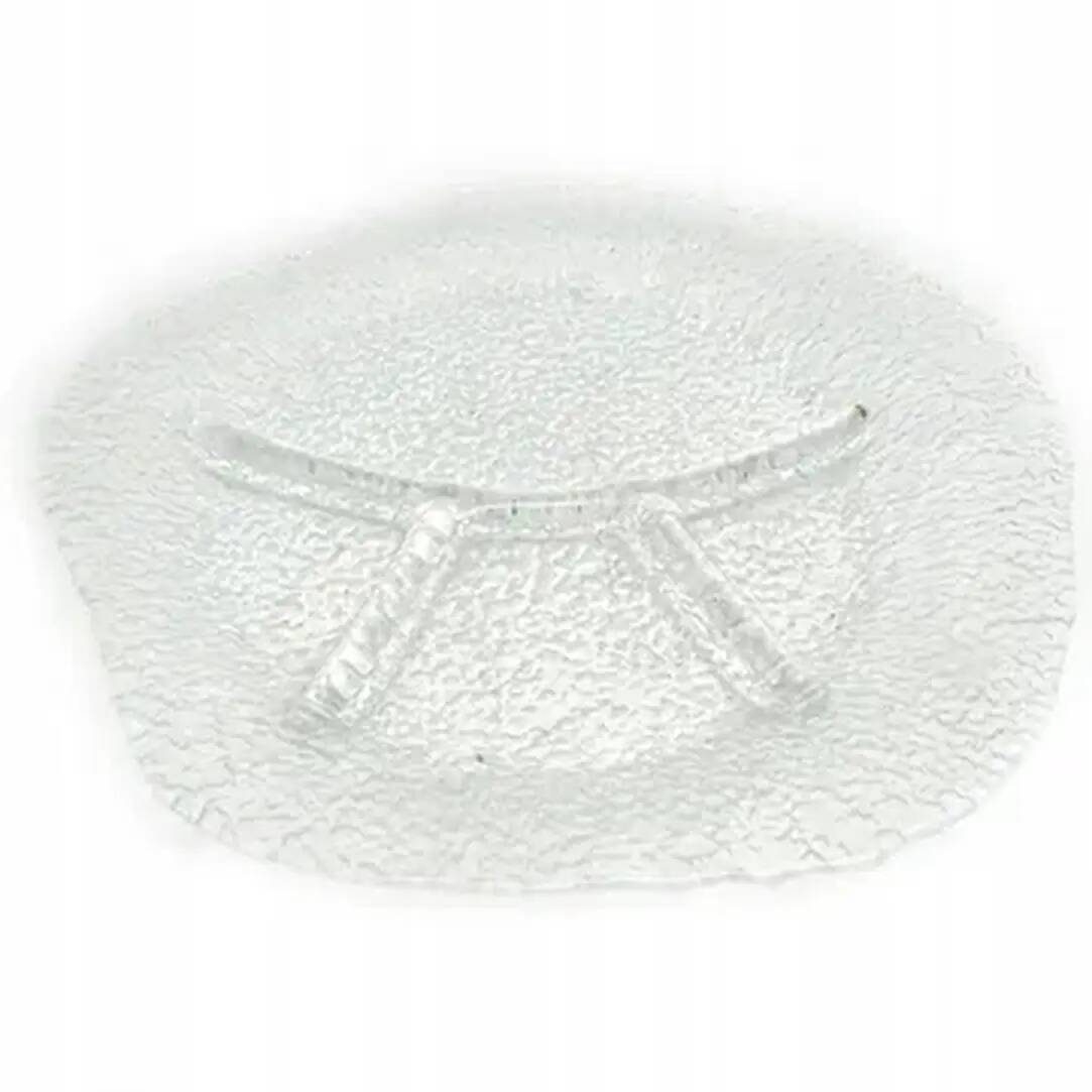 Appetizer platter, mid-century modern, pink glass, designed by J.S. Drost, Ząbkowice, Poland, 1970s