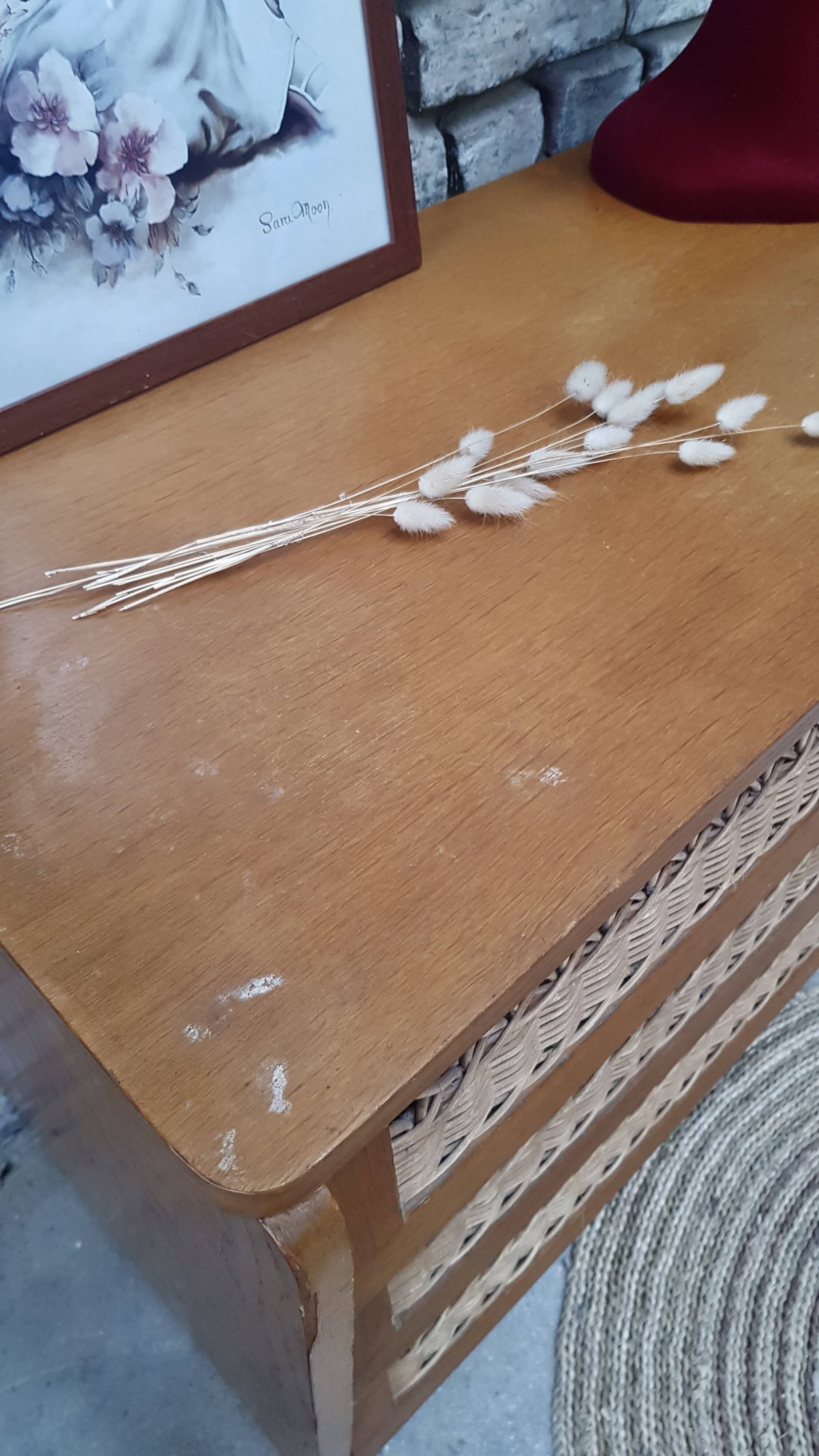 Rattan chest of drawers