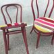 Set de 4 chaises bistrot viennoise bois courbé