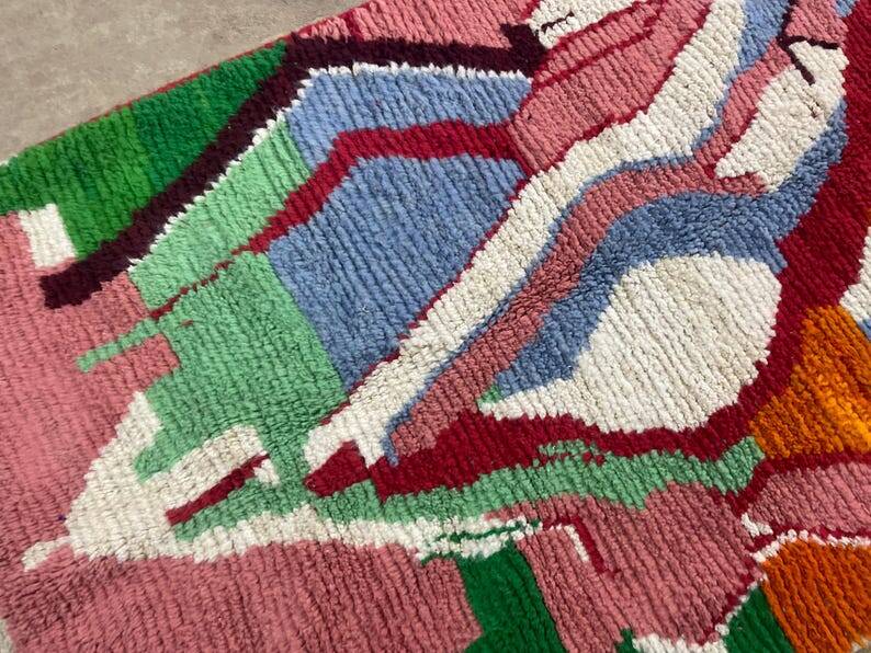 Wool Beni Ourain Rug,custom moroccan rug 150/250cm