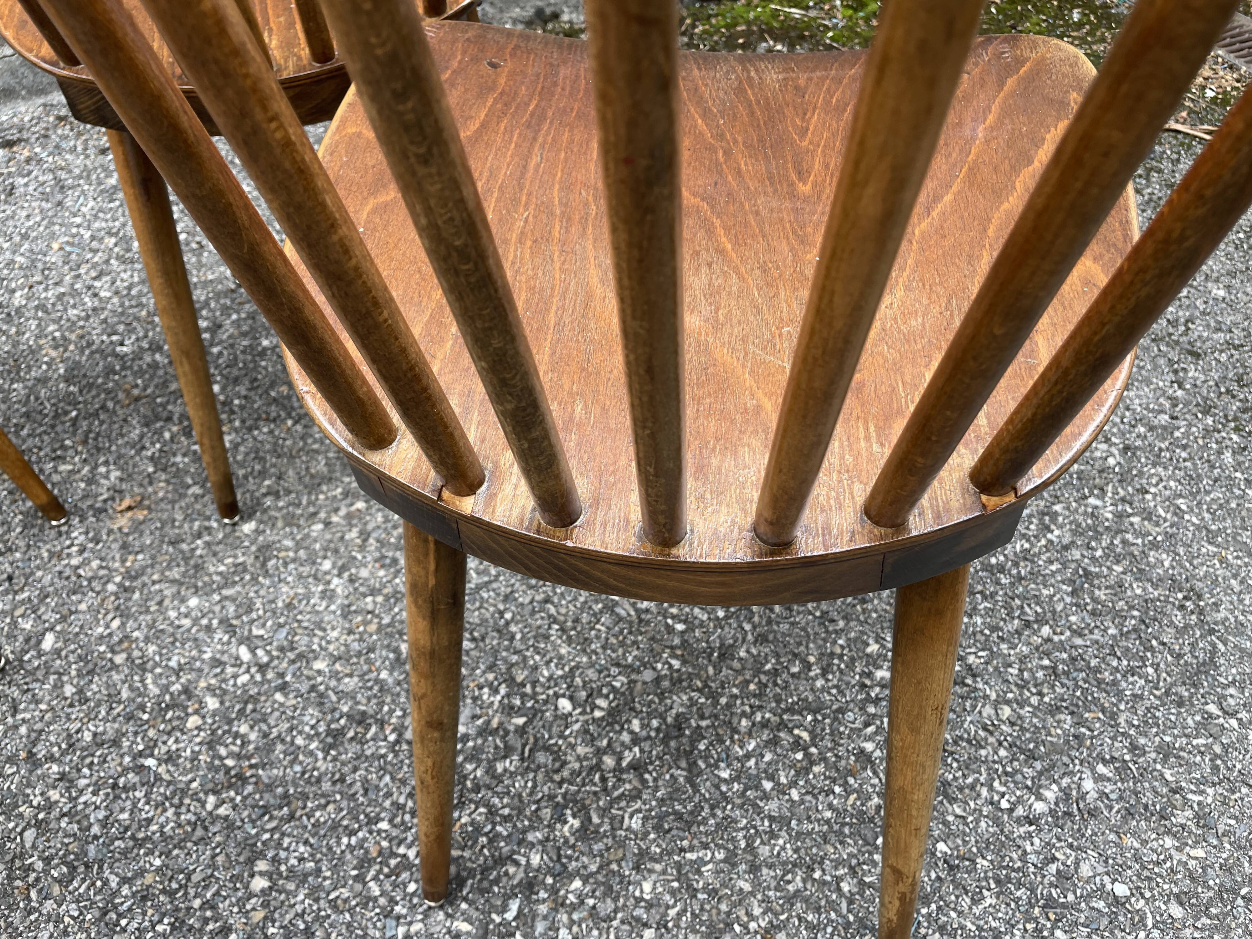 Set of 4 Menuet Baumann chairs