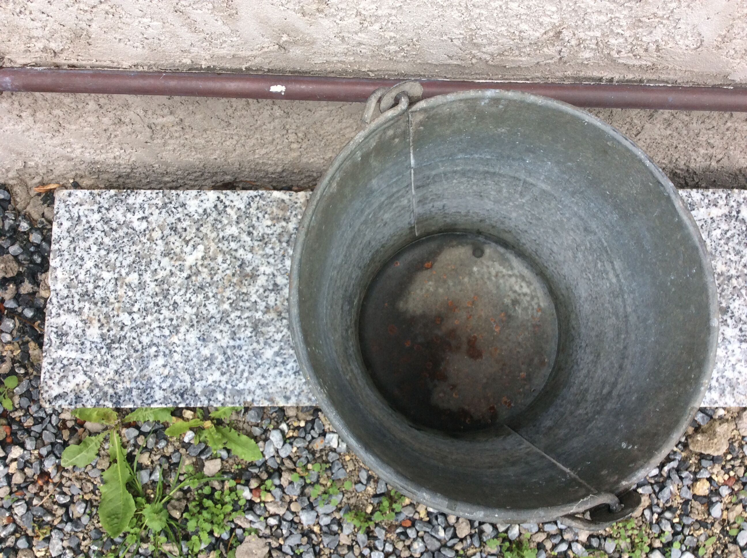 Antique zinc bucket
