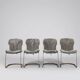Set of 4 Cidue chairs signed by Willy Rizzo – Italian design, 1970s.