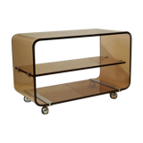 Vintage plexiglas coffee table by Michel Dumas