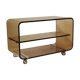 Table basse en plexiglas Michel Dumas vintage