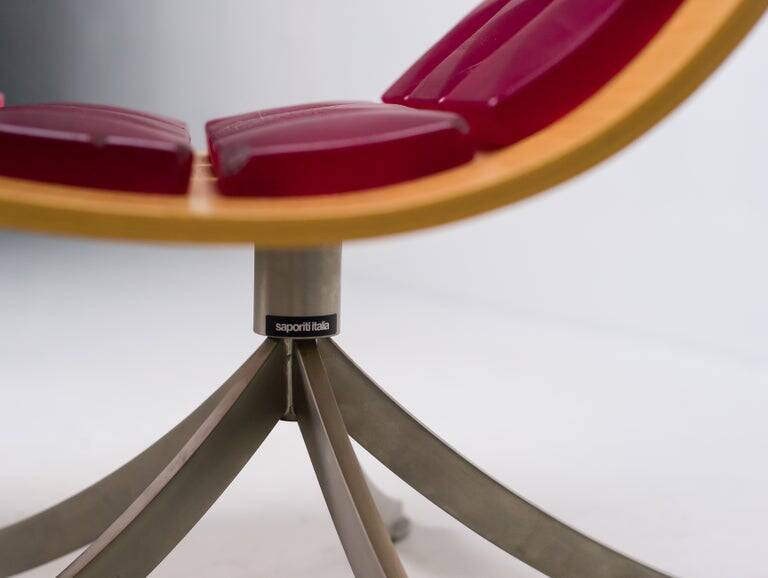 Saporiti Italia "Voyager" lounge chair and ottoman by Gaby Fois Dorell