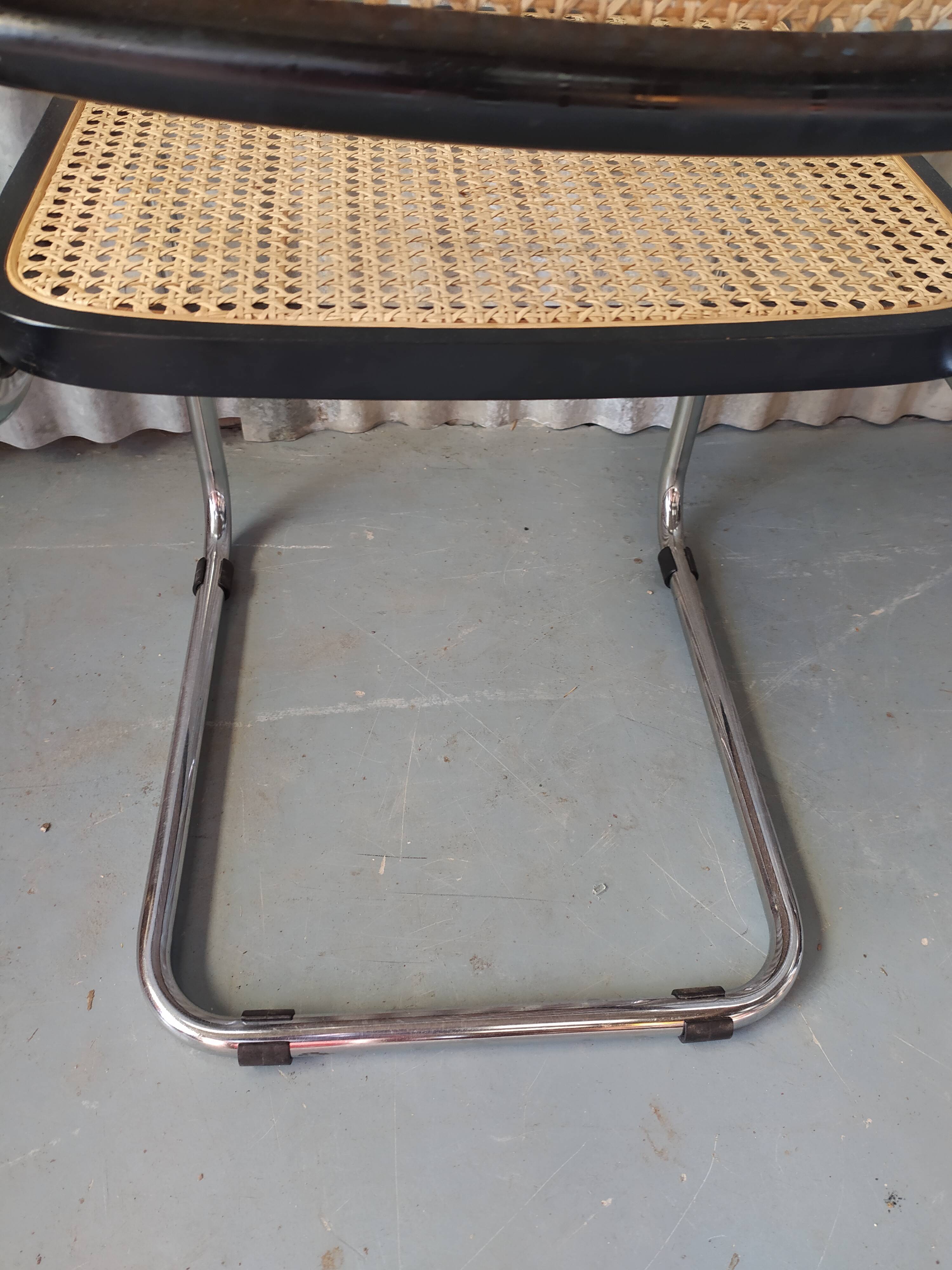 Pair of chairs Cesca B32 Marcel Breuer