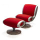 Gluon chair et ottoman par Marc Newson, édition Moroso Italy