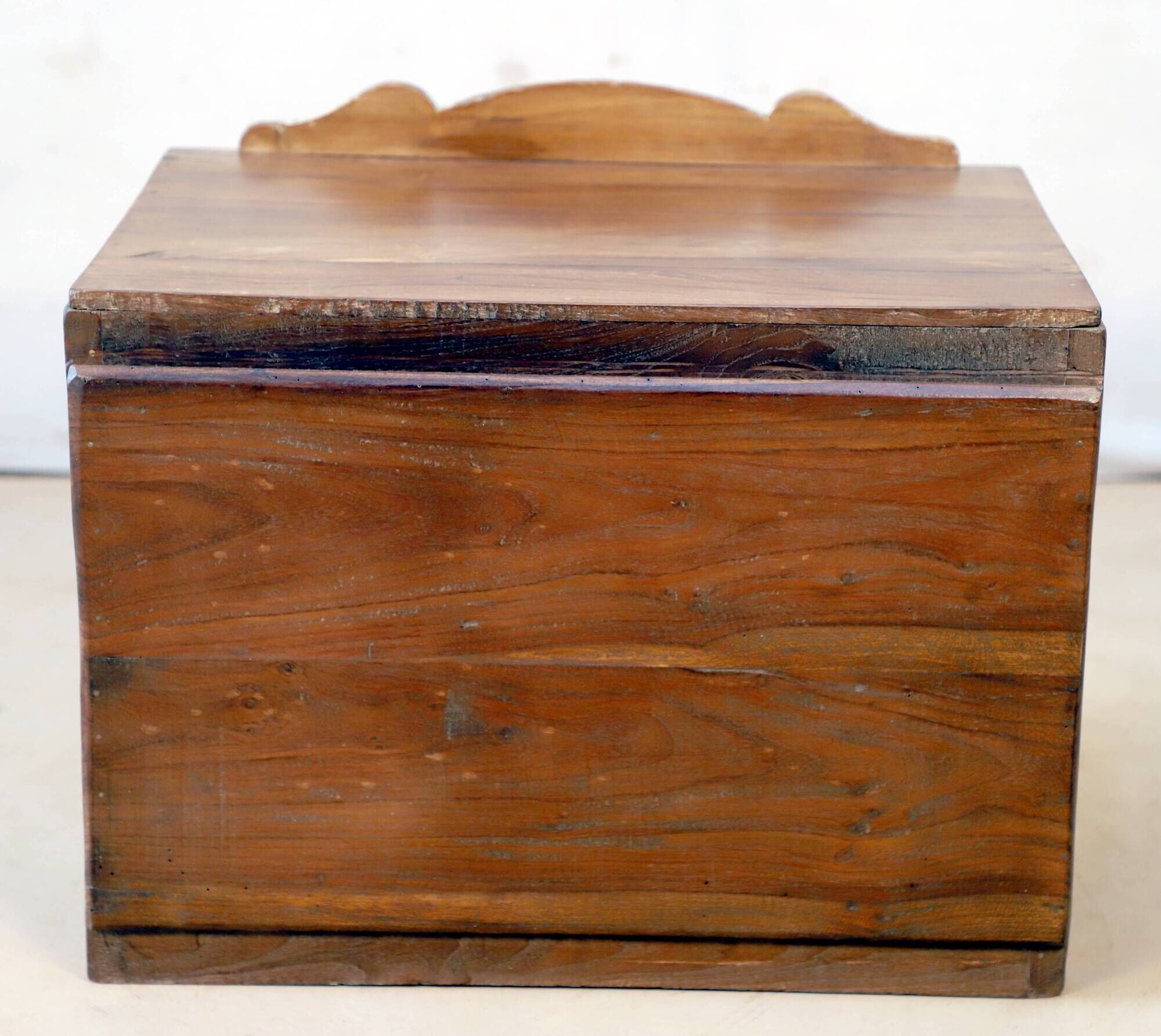 Art deco showcase in burmese teak