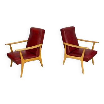 Paire fauteuils vintage stella