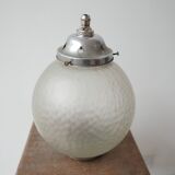 Lampe en verre diffus du milieu du siècle