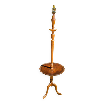 Large wooden lamp stand