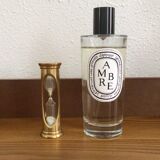 Old vintage golden hourglass