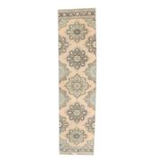 1970s Turkish Oushak Wool Runner Rug 92x373