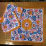 Serviettes de table en organdi années 70