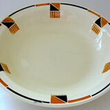Badonviller earthenware dish (x 3) in "Bruno" model, circa 1925.