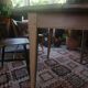Table de ferme ronde D 130 cm