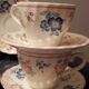 3 tasses thé anglaises, fleuries faience Ironstone Churchill