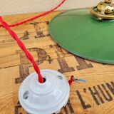 Enamelled sheet metal suspension