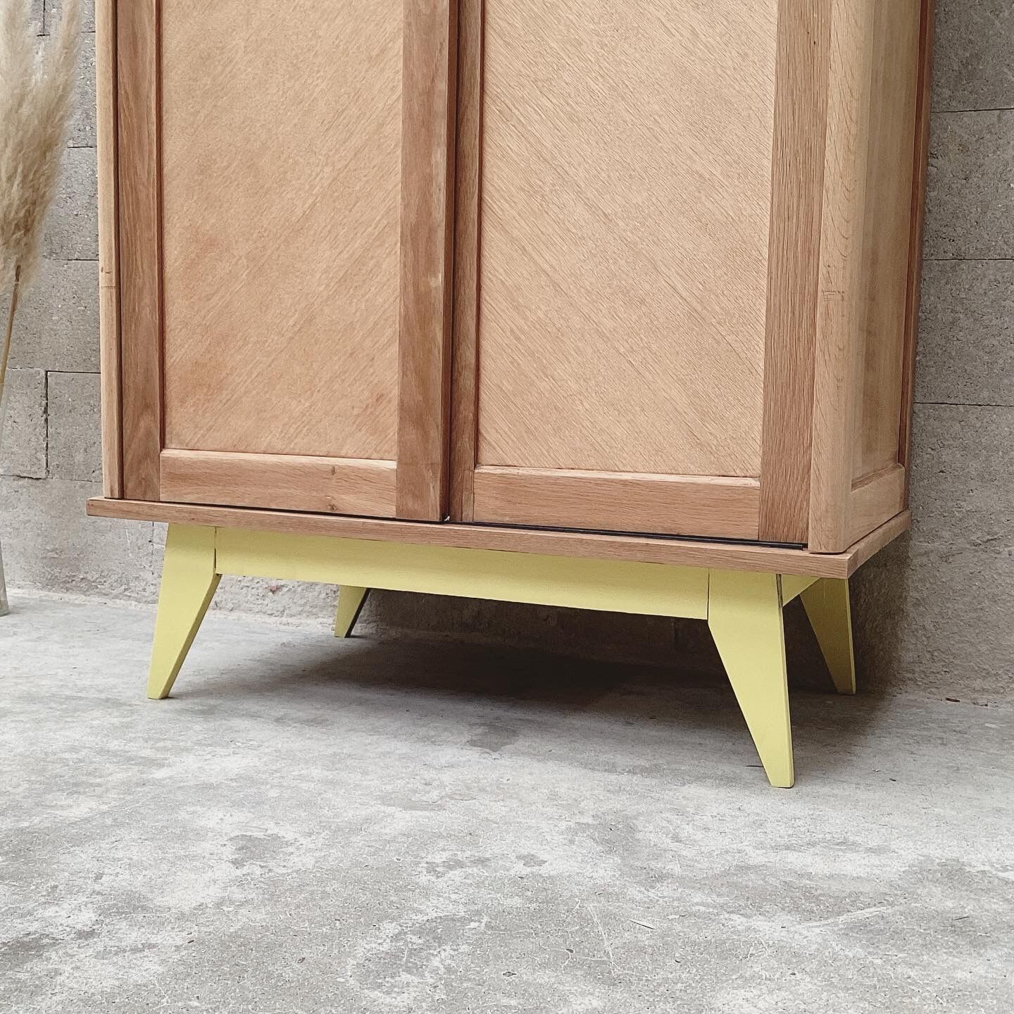 Vintage compass feet cabinet