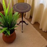 Table d'appoint ronde vintage / table à plantes