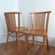 Lot de 2 chaises en bois vintage