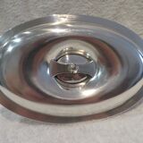 Superb silver-plated sauce boat by Christofle Malmaison, Aigle Empire