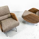 Model "360" Armchairs By Janusz Różański, Poland, 1950s, Set Of 2