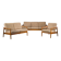 Danish modern seating set in teak by Arne Vodder for France & Søn, 1960s, set of 3