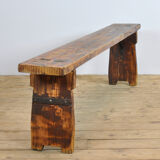 Set of two vintage pine bench, 1940