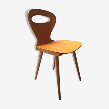 Baumann bistro chair in blond wood - 60s