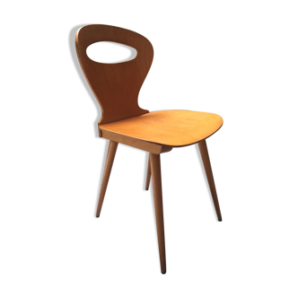 Baumann bistro chair in blond wood - 60s