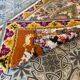 Duo of old oriental wool rugs