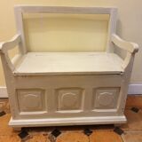 Wooden chest bench