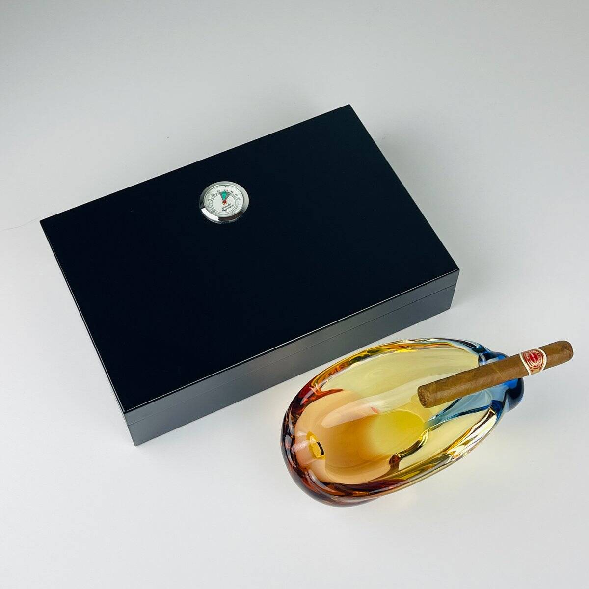 Bohemian Romana Ashtray by Hana Machovska for Mstisov Glassworks, 1960s