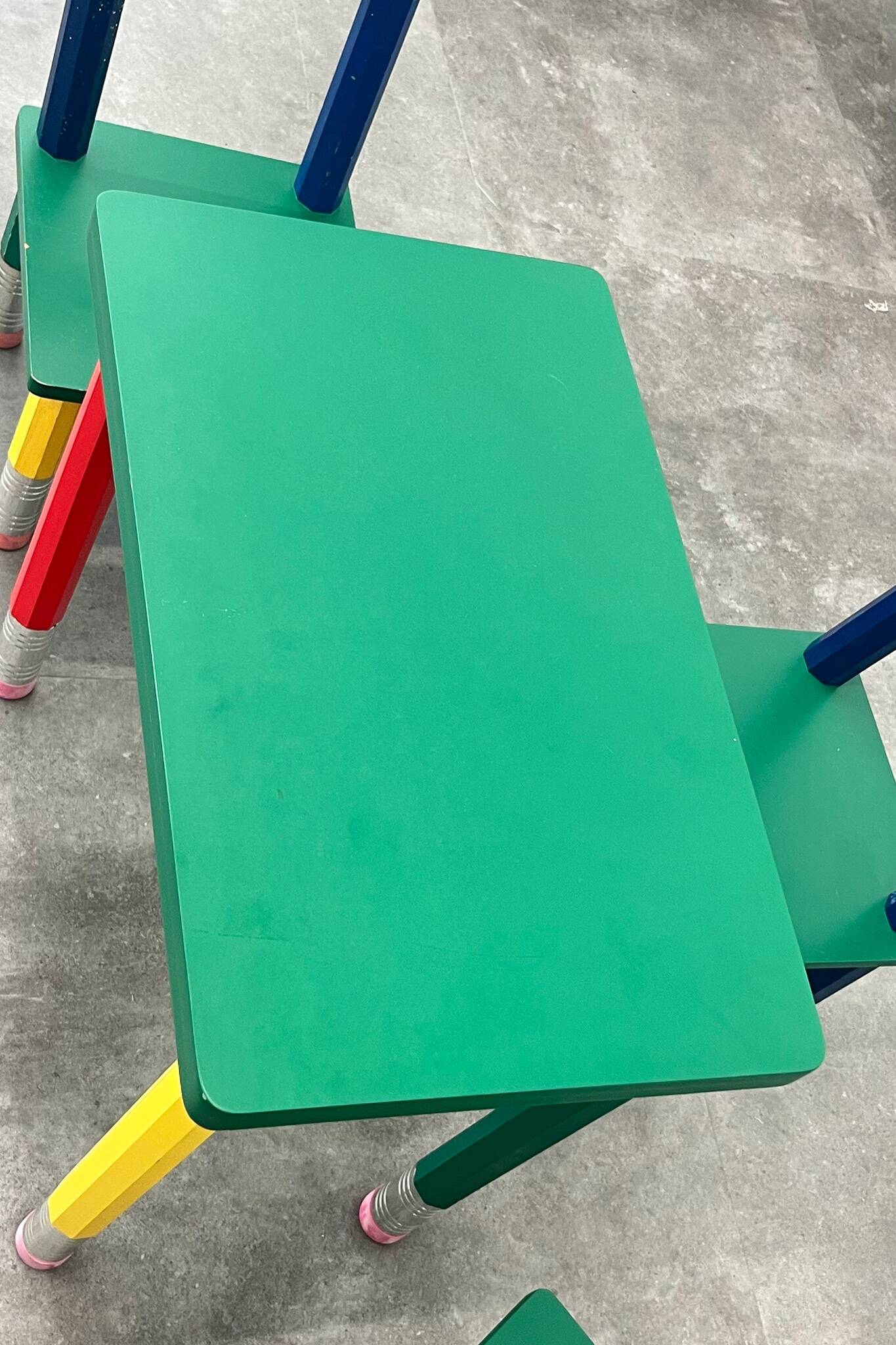 Vintage coloured pencil furniture set – IKEA x Pierre Sala