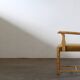 Vintage Danish Solid Oak Brutalist Armchair, Henning Kjærnulf style, 1960s