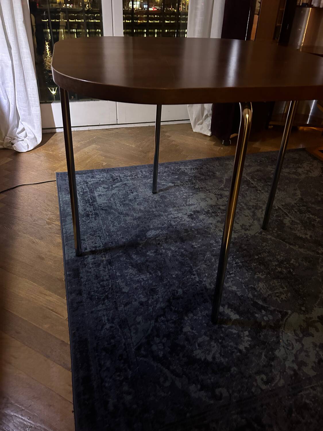 Set of table and 4 teak chairs, Fusion model by Sandra Kragnert for IKEA, Sweden, 1970s: