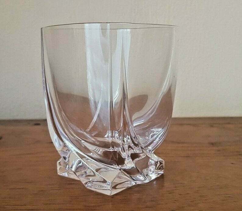 Ensemble de 6 verres à gobelet/whisky des cristalleries royales de champagne françaises
