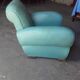 Leather club armchair