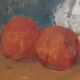 Painting by Nagao Usui: "Bouquet of orange cquelicots"