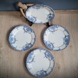 Set 4 Plates Dolphin