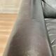 Fauteuil design scandinave Aage Christiansen cuir noir 1950.