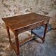 Antique French oak table, writing table from the early 19th century.