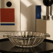 Art Deco pressed moulded glass bowl made in France