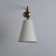 Scandinavian Modern brass wall lamp with adjustable arm